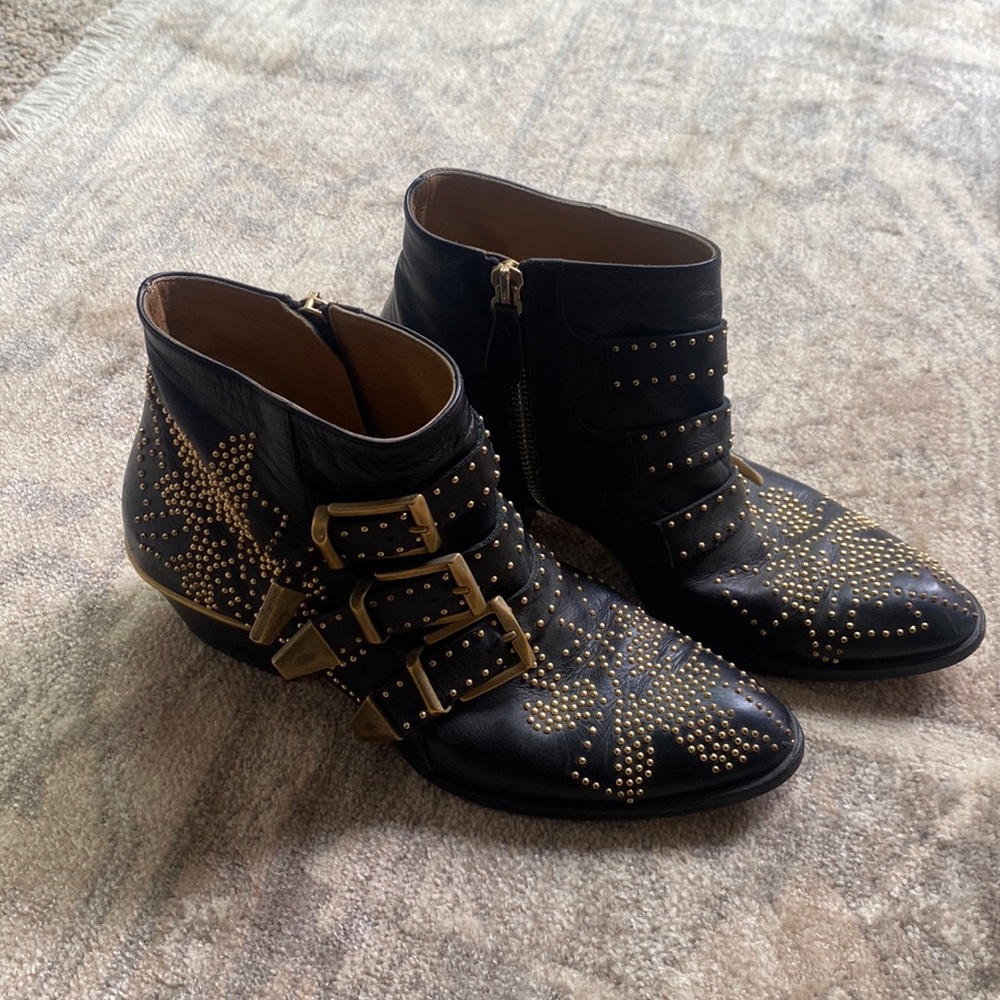 Chloe Susanna boots black gold 35